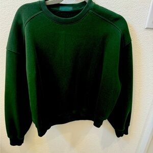 Nuuds classic crewneck sweatshirt color evergreen size XS